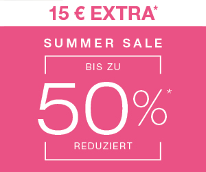 Summer Sale: Bis zu 50% Rabatt + 15€ extra