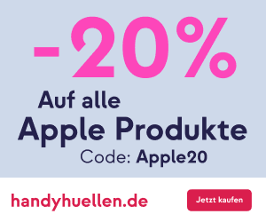 20% Rabatt auf alle Apple Produkte