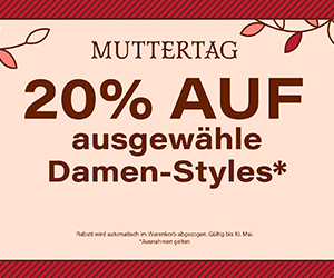 20% Rabatt auf ausgewählte Damen Styles