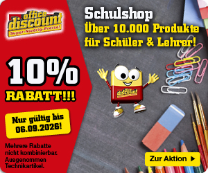 10% Rabatt auf Schulartikel